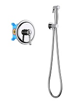 Смеситель Aquatek Классик AQ1519CR с гигиеническим душем, хром