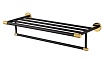 Полка для полотенец Wonzon&Woghand Majestic WW-9281 черный/золото