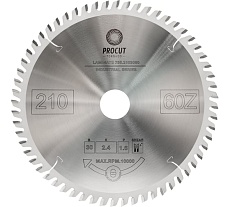 Диск отрезной для ламината и МДФ (210x30x2.4/1.6 мм; Z=60 TFZ) PROCUT 755.2103060