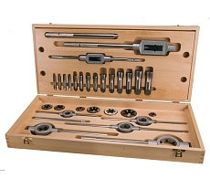 Набор метчиков и плашек RUKO G 1/8-1.0 HSS-G 28пр 245074