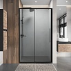 Душевая дверь Niagara Nova 130x195 шиншилла, черный матовый NG-84-L13CHB