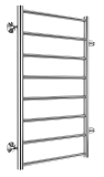 Полотенцесушитель водяной Terminus Аврора П8 500x800 БП500, 4670078529923