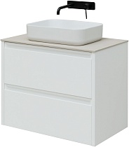 Мебель для ванной Allen Brau Fantasy 80 см 2 ящика, white matt