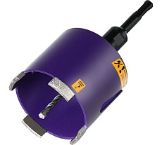 Коронка алмазная по бетону LASER SDS+ 82 мм, с магнитным хвостовиком Kronger KS20082