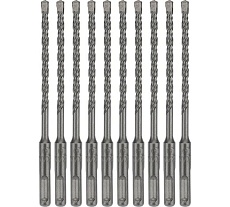 Бур по бетону (10 шт; 6x160x100 мм; 2 грани; SDS-Plus) Kranz KR-91-0011-4