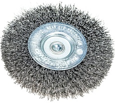 Щетка плоская (100 мм; хвостовик 6 мм; грубая) KWB 6074-33