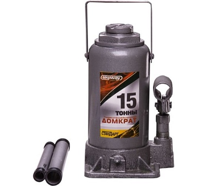 Гидравлический бутылочный домкрат Skyway 15т h 210-395 мм STANDART S01804028