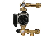 Насосно-смесительный узел с термостатическим клапаном (20-43 °C, с насосом Grundfos UPSO 25-65 130) STOUT SDG-0020-004001