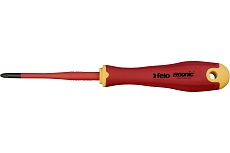 Диэлектрическая крестовая отвертка Felo Ergonic +/- E-SLIM Z 1X80 41719290
