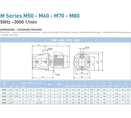 Насос SAER M 80 230V 100548319