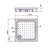 Поддон для душа Vincea VST-3AS 90x90 квадратный