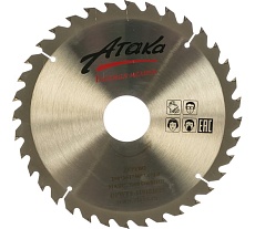 Диск пильный по дереву (250х50 мм; 36T; б/рез) АТАКА 8078890