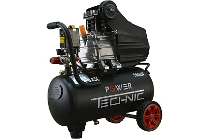 Компрессор Power Technic коаксиальный, 220В, 1600Вт, 240 л/мин, ресивер 25 л ACD240/025