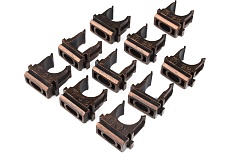 Крепеж-клипса для трубы Electraline ПВХ, цвет медный век 10 шт BTK1-16-16-10