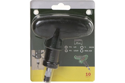 Карманная отвертка с 9 битами Bosch 2607019510
