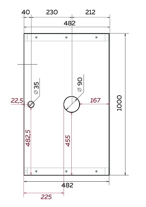 Столешница с раковиной 1MarKa Grunge Loft 100 см бетон светлый