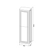 Шкаф пенал Iddis Oxford Neo 40 см белый матовый OXN40W0i97