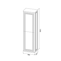 Шкаф пенал Iddis Oxford Neo 40 см белый матовый OXN40W0i97