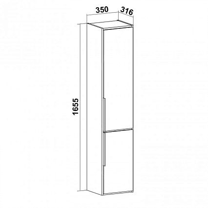 Мебель для ванной Руно Мальта 70 см