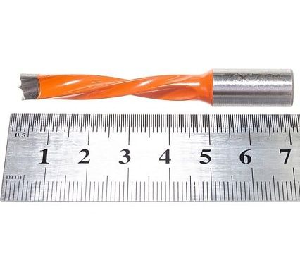 Сверло присадочное усиленное "глухое" (7x70 мм; S=10x20 мм; LH) ROTIS 412.0770L