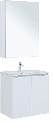 Мебель для ванной Aquanet Алвита New 70 см 2 дверцы, белый матовый
