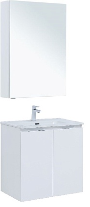 Мебель для ванной Aquanet Алвита New 70 см 2 дверцы, белый матовый