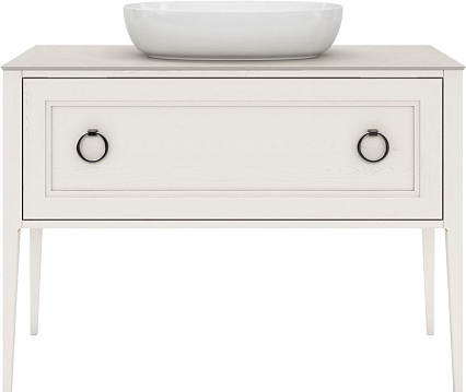 Тумба с раковиной Kerama Marazzi Plaza Classic 120 см, 1+1 ящик, белый