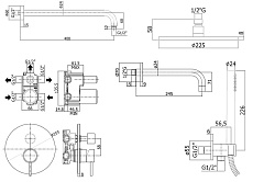 Душевой набор Paffoni Light KITLIG019NO141 черный матовый