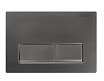 Кнопка смыва BelBagno BB-15R-GM оружейная сталь