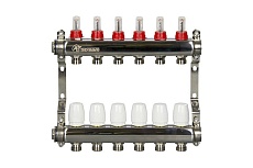 Коллекторная группа с расходомерами из нержавеющей стали Altstream 1&quot;х3/4&quot; 12 выходов 005070111