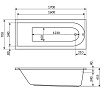 Акриловая ванна Actima Aurum WAAC.AUR17WH 170x70 на каркасе