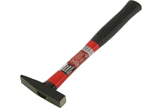 Молоток ЛОМ слесарный, квадратный боек, фиберглассовая обрезиненная рукоятка, 100 г 1672076