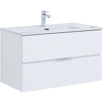 Мебель для ванной Aquanet Алвита New 90 см белый матовый