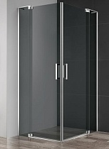 Душевой уголок Cezares SLIDER-AH-2-90/100-100/110-GRIGIO-Cr 90/100x100/110 тонированный, хром