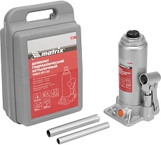 Гидравлический бутылочный домкрат Matrix 6 т, h подъема 216–413 мм 50777