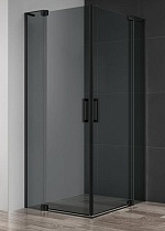 Душевой уголок Cezares SLIDER-AH-2-90/100-100/110-GRIGIO-NERO 90/100x100/110 тонированный, черный