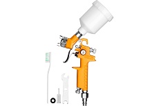 Пневматический краскопульт Deko DKSG125P HVLP с верхним бачком, 125 мл, пластик 018-0929