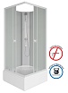 Душевая кабина Niagara Promo P100/26Q/MT/BK 100x100 стекло матовое, без крыши и г/м