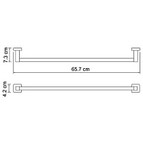 Полотенцедержатель WasserKRAFT Dill K-3930 одинарный