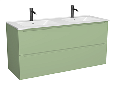 Тумба с раковиной ЗОВ Дион 120 см фисташковый