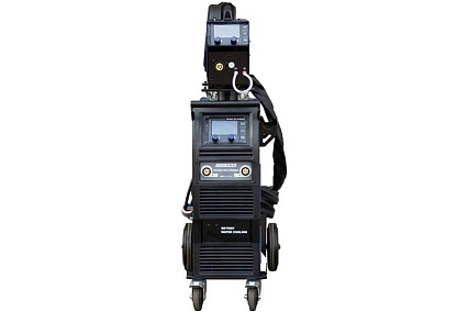 Сварочный полуавтомат Aurora SKYWAY 550 SYNERGIC (2 LCD) + выносной подающий, 10 м, водяное охлаждение 36182