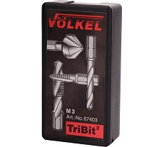 Резьбонарезной набор VOLKEL М 3 шаг 0.5мм HSS-G 4пр. V67403