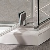 Душевой уголок Vincea Slim-U VSP-2SU900CLB 90x90 черный, стекло прозрачное