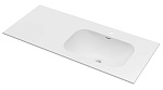 Раковина Vincea Elise 120 см Corian, белый матовый, правая VCB-4EL120MW-R