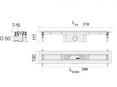 Душевой трап Valsir Linea VS0701950 30 см