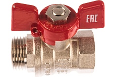 Шаровой кран IVANCI Stable, ручка-бабочка, внутренняя/наружная резьба 1/2&quot; IVC.101218.N.03