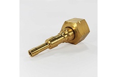 Штуцер со съемной гайкой М22, левая резьба, с пламегасителем, шланг 6/9 мм F10.13.1 FOOB 00-00003670