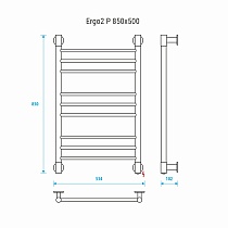 Полотенцесушитель электрический Energy Ergo2 P EETRERGO2P855 50x85 хром