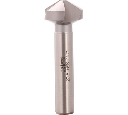 Зенковка (20.5х10х59 мм; Z3; 120°; HSS) Bucovice Tools 830205