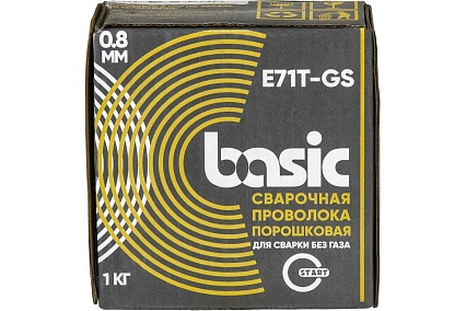 Проволока сварочная порошковая Basic E71T-GS 0.8 мм, 1 кг Start STB7108
